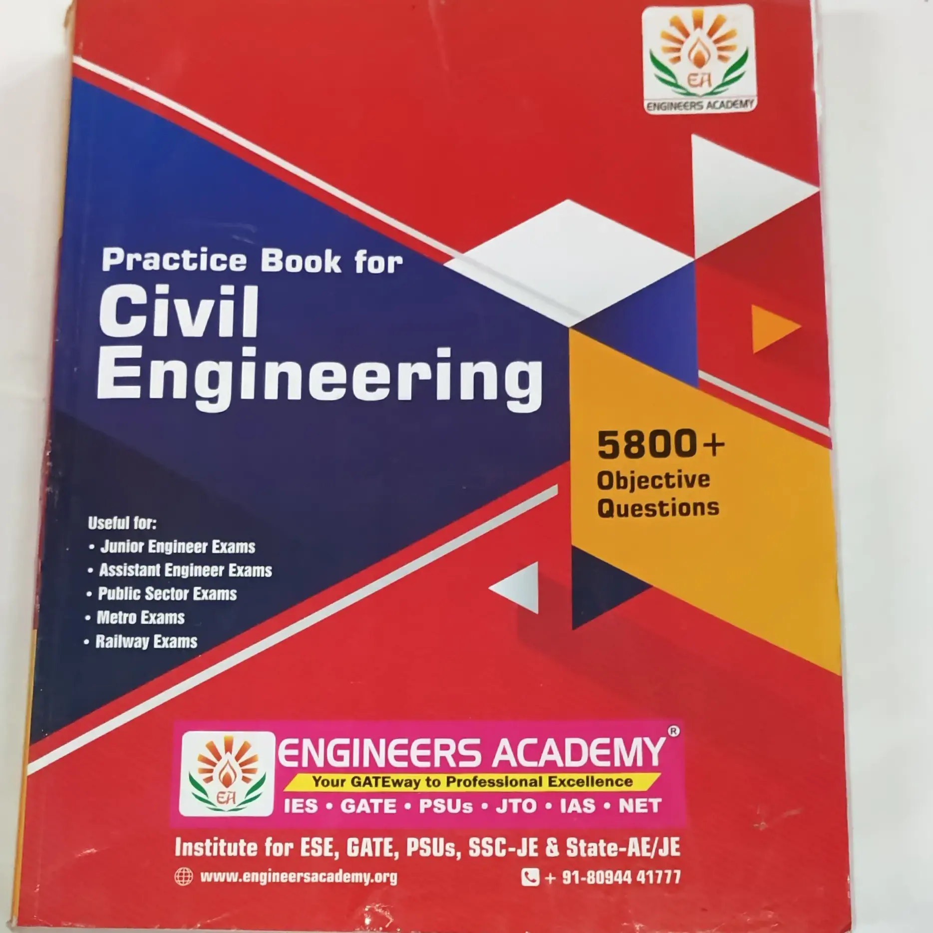 Buy engineers Academy Practice Book For Civil engineering 5800 ...