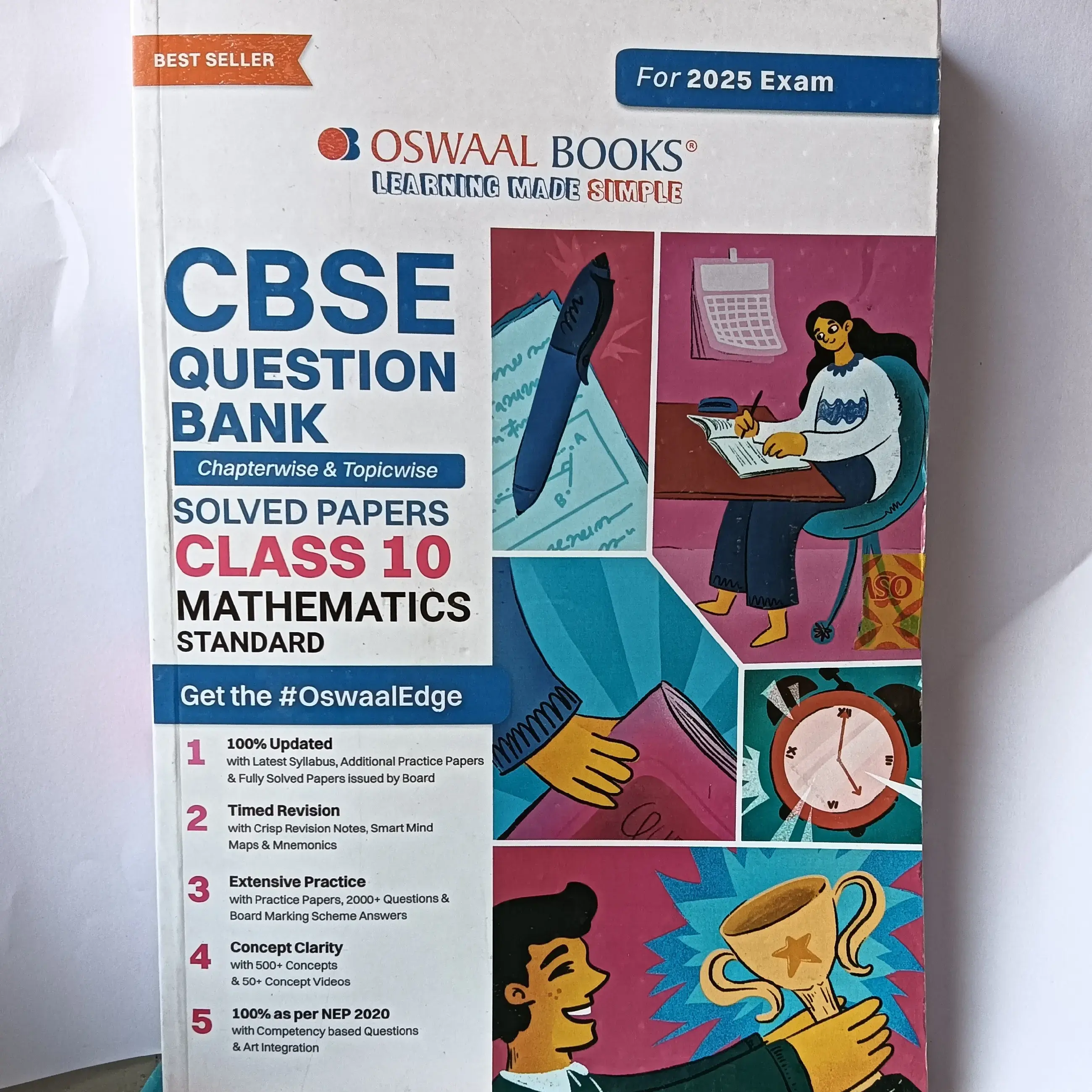 Buy Oswaal Class 10th Question Bank Mathematics Standard 2025 online at ...