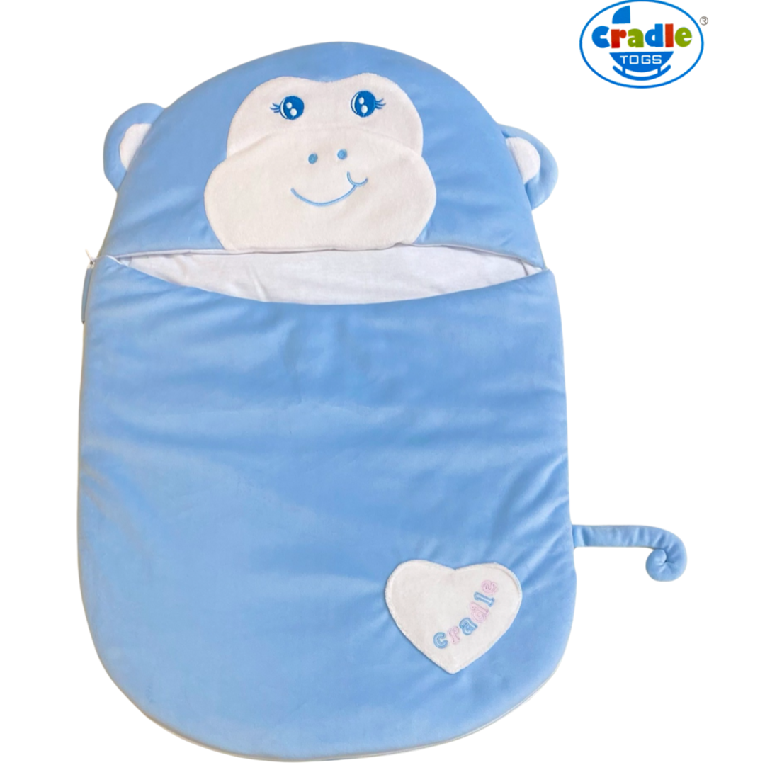 Cradle Velvet New-born Baby Sleeping Bags Navy Blue
