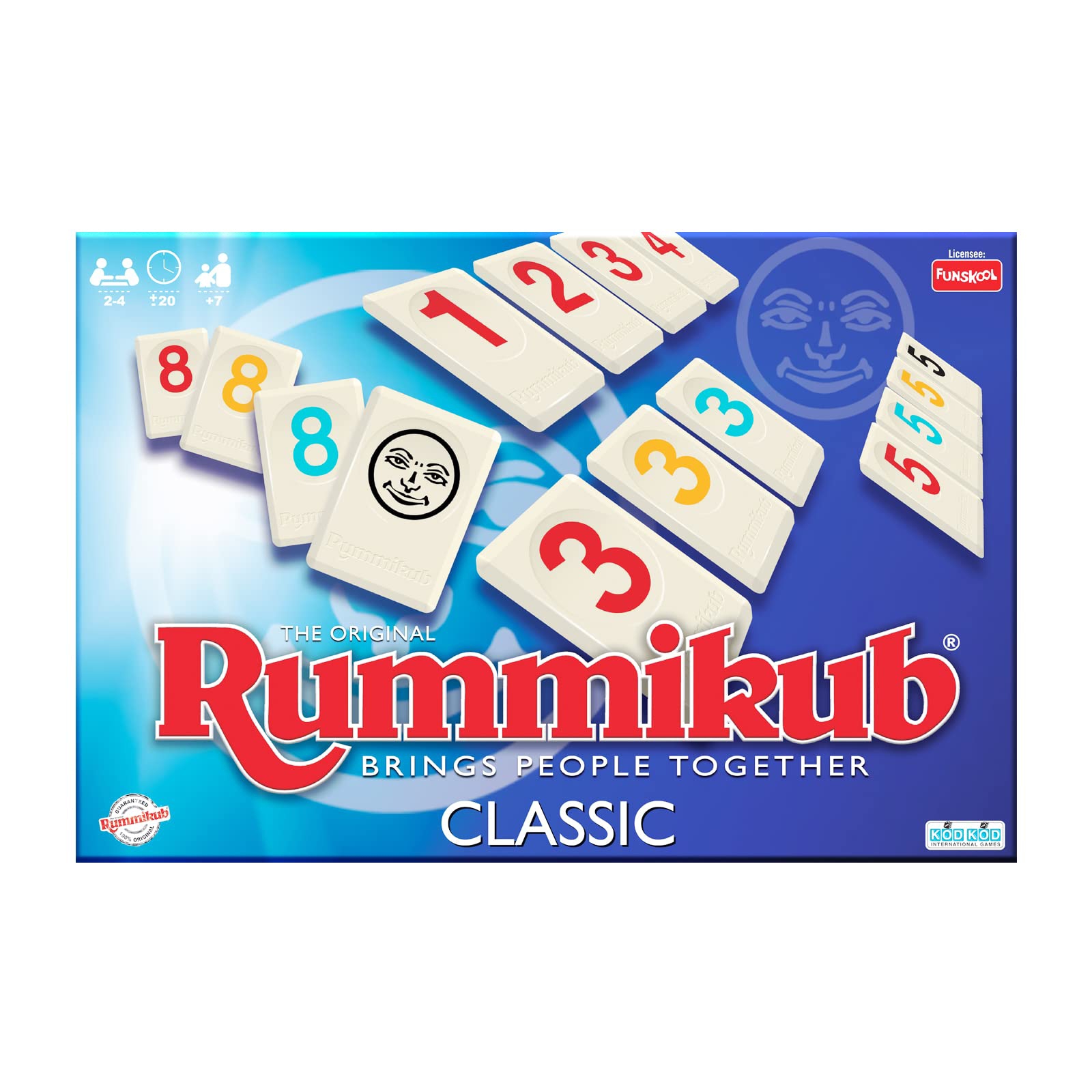 IDEAL , Rummikub Classic game: Brings people together , Family Strategy Games , For 2-4 Players , Ages 7