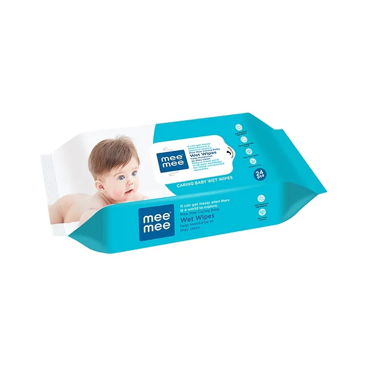 Mee Mee Caring BabyWet Wipes 24 Sheets, Pack of 1) - Main Image