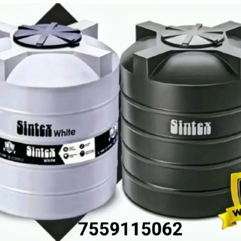 SINTEX CLASSIC WHITE/BLACK WATER TANK 750 LTR - 1