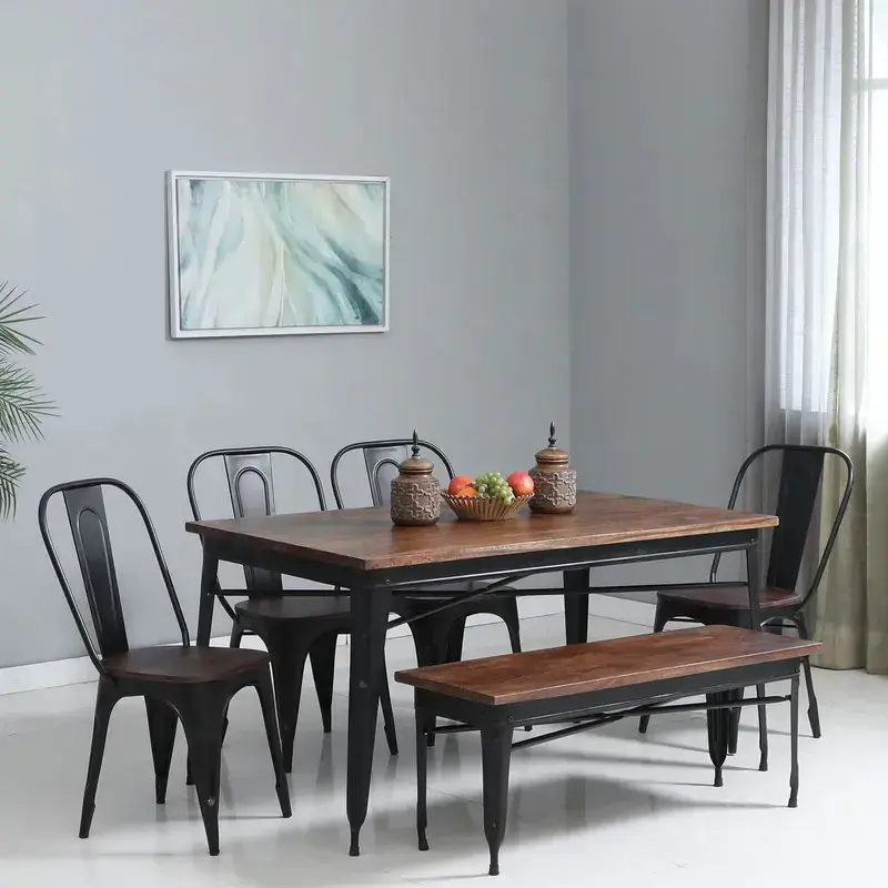 Buy Metal Seater Dining Set gb Furniture