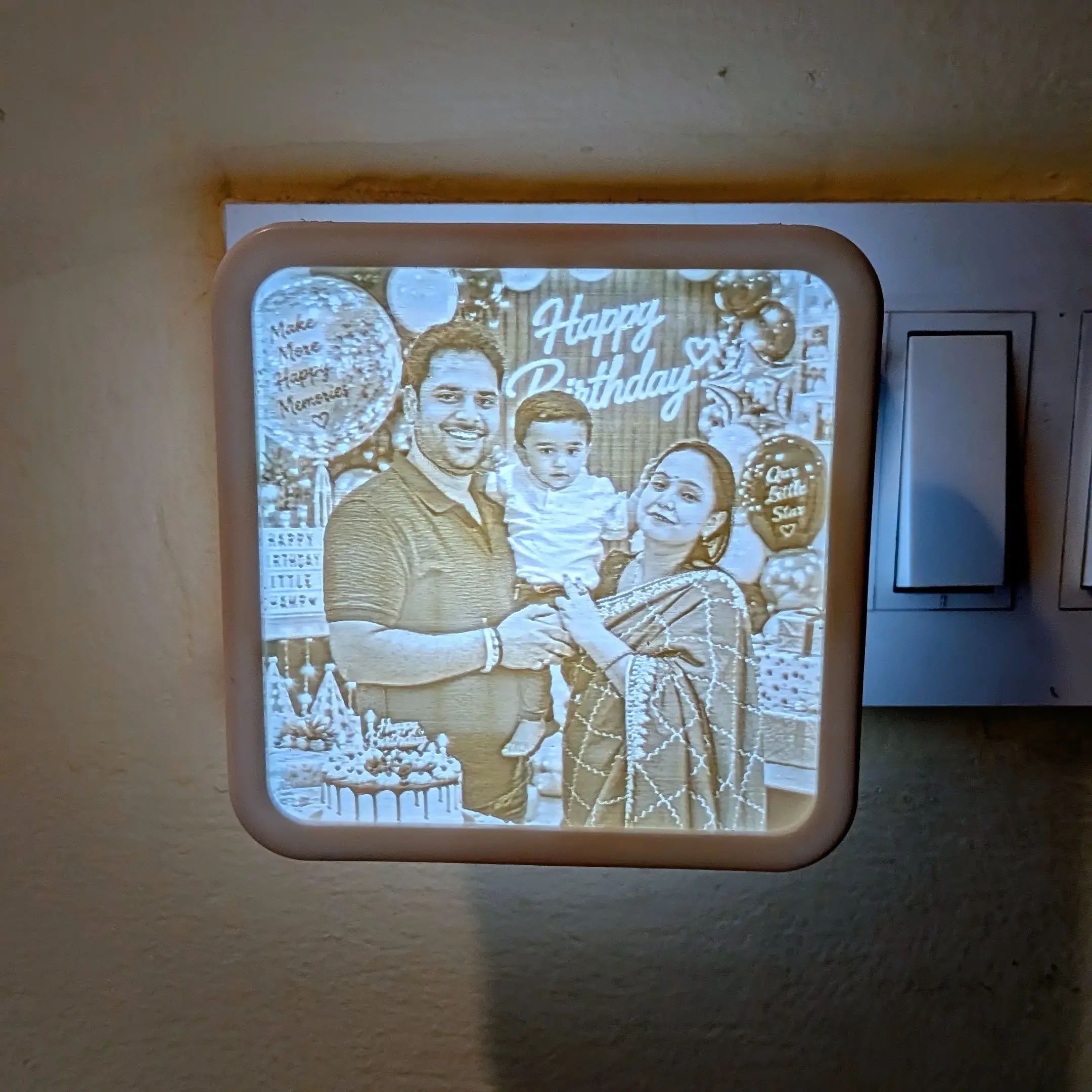 Personalized Lithophane Night Lamp
