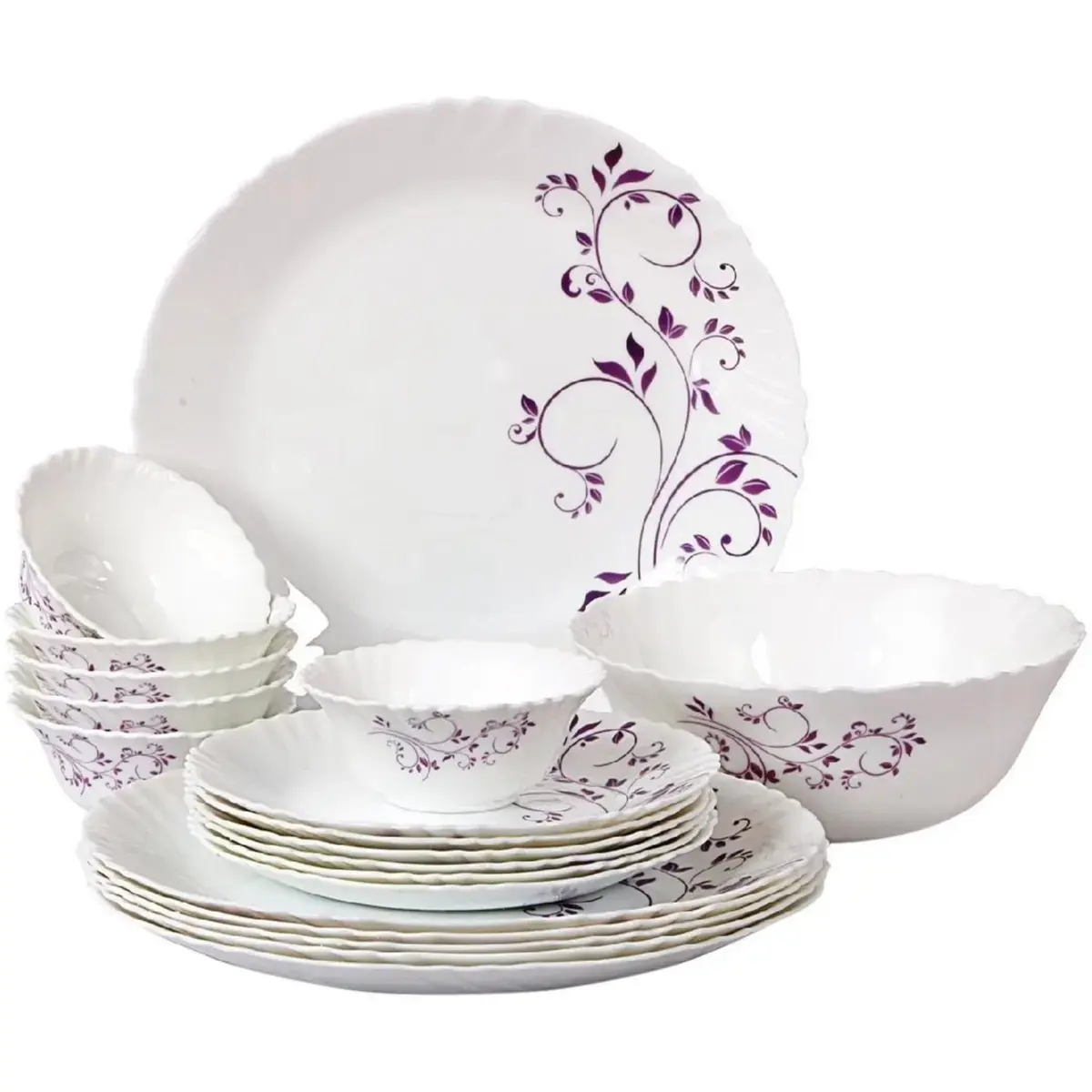 Floral Purple Dinner Sets For Sale Garden Splendor Dinner Set – 18