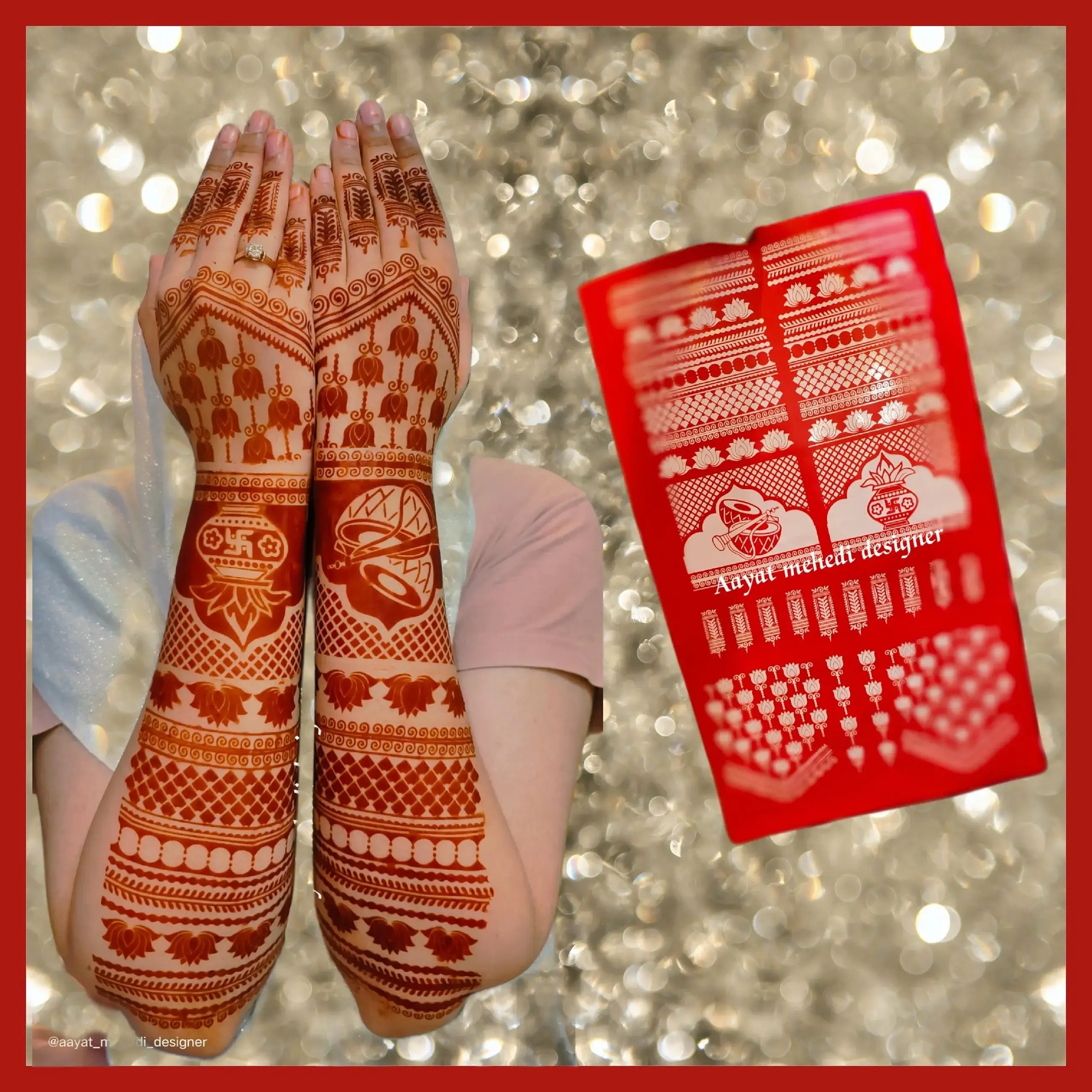 Buy Back Side Henna Sticker online at best price | Aayat Mehndi Designer