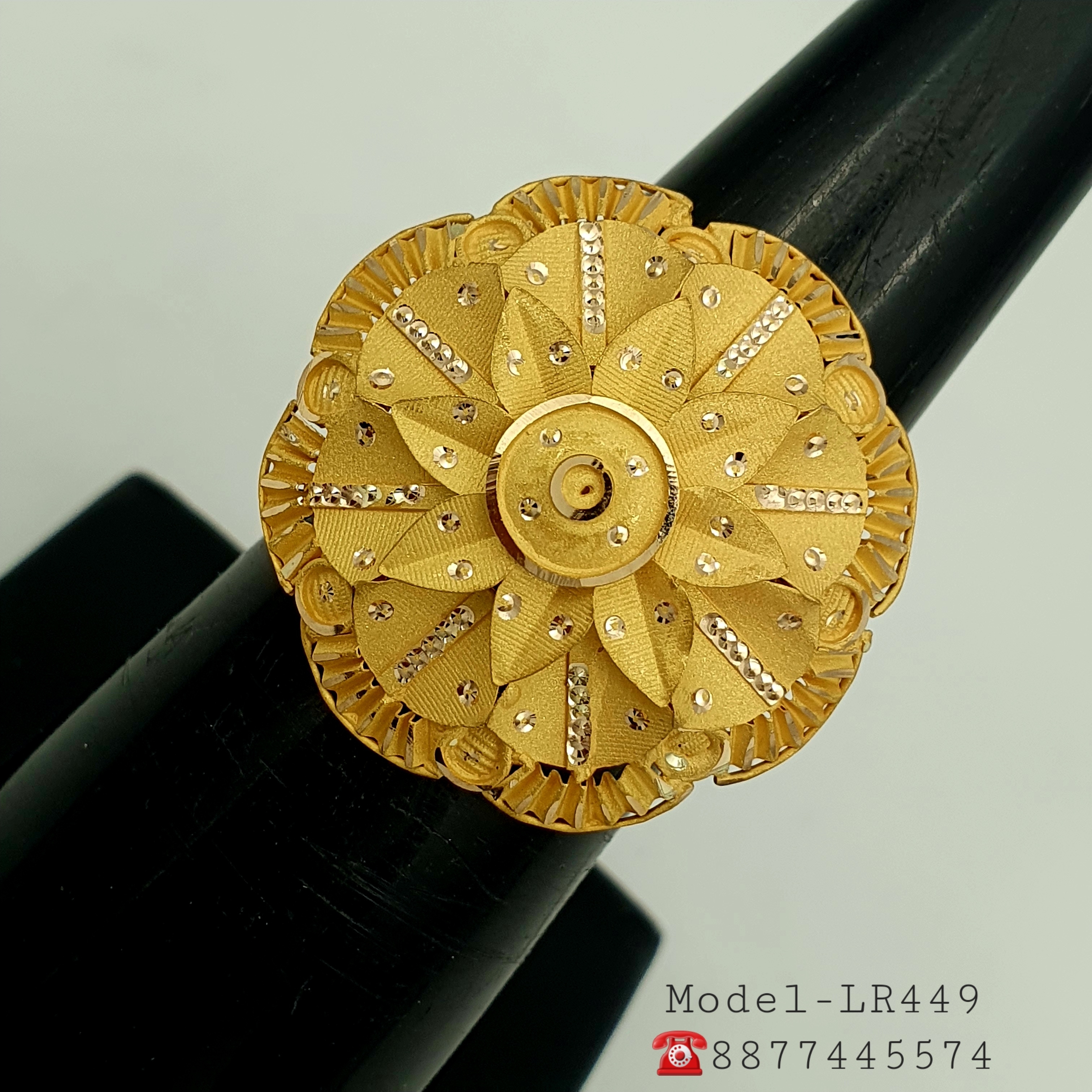 Light Weight Gold Umbrella Ring Design Buy Ladies Ring 56 Online