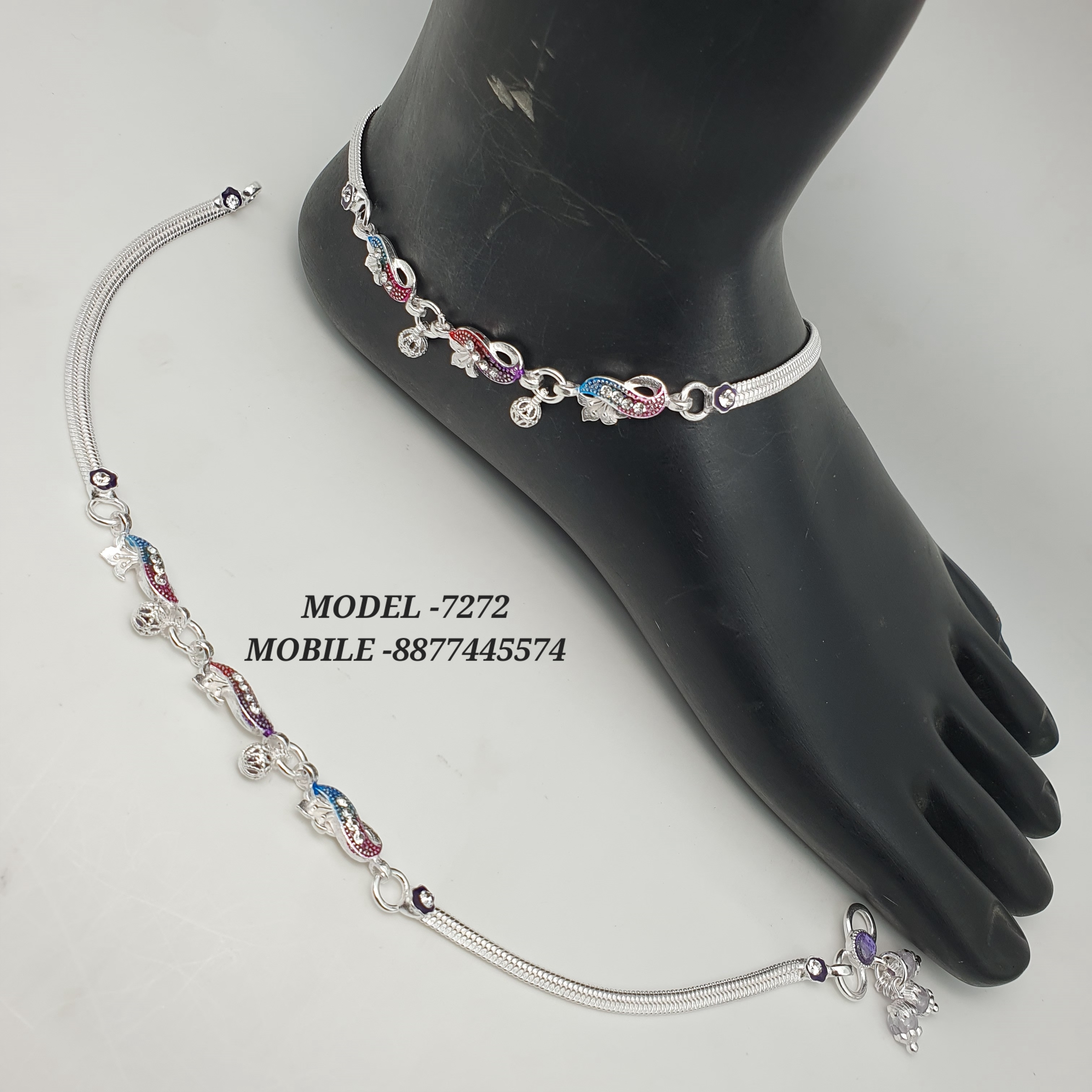 Buy Silver Payal 15 online at best price SONI JEWELLARS