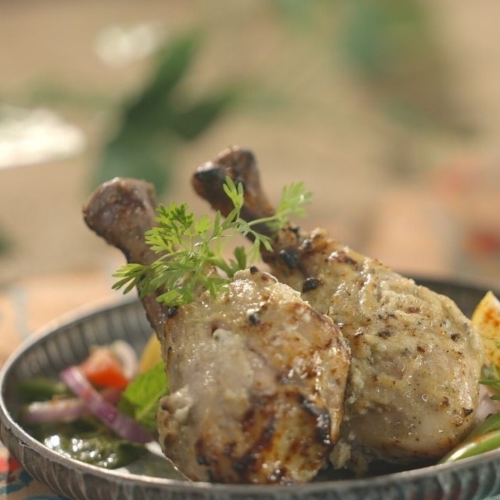 Malai Chicken Drumsticks Malai Tangdi Kabab Recipe Buy Stuffed - Main Image