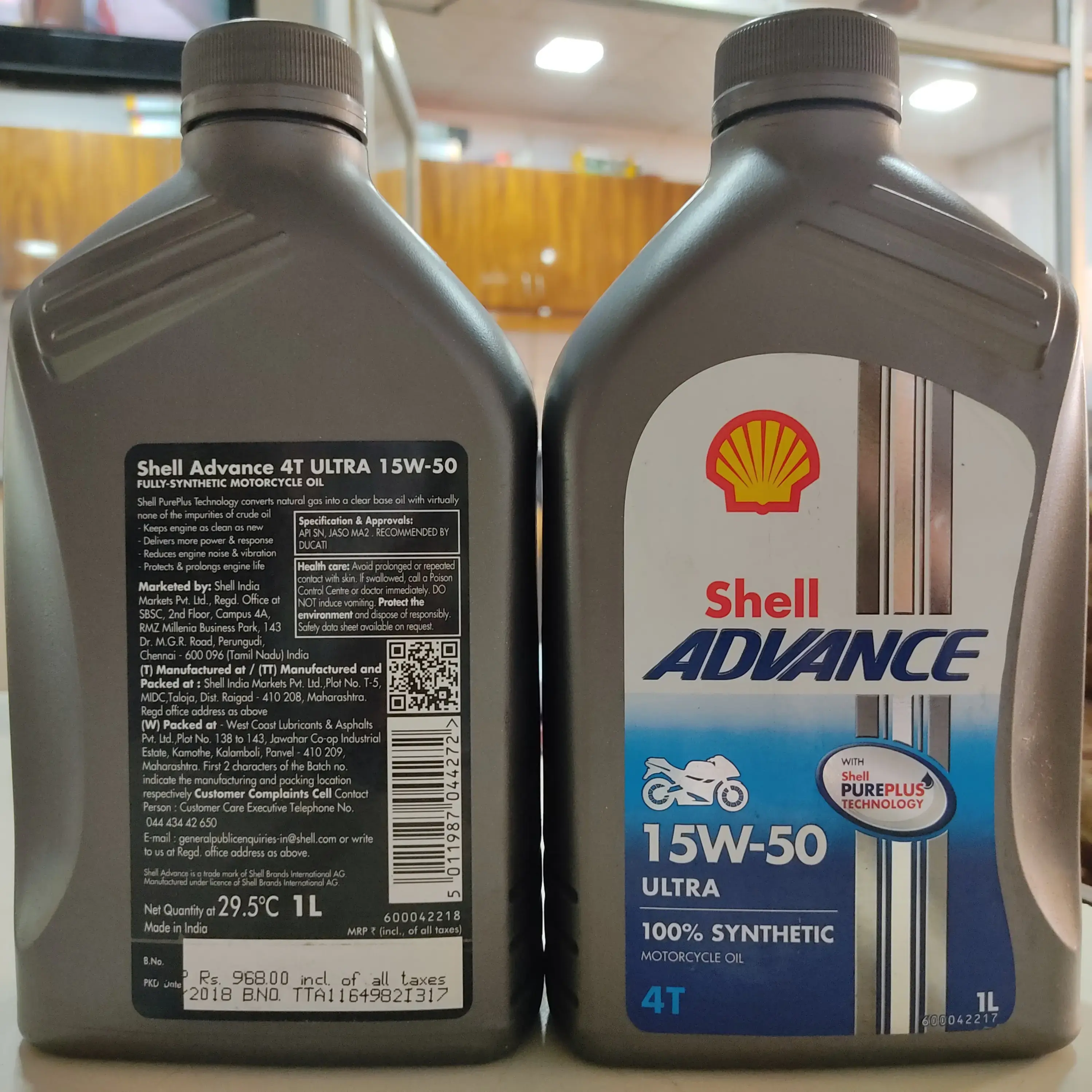 Buy Shell Advance Ultra 15W50 1L online at best price | Swastik