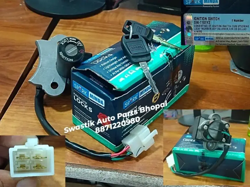 Buy SW-1101YZ IGNITION SWITCH CD DLX 4 WIRE SPARK MINDA online at
