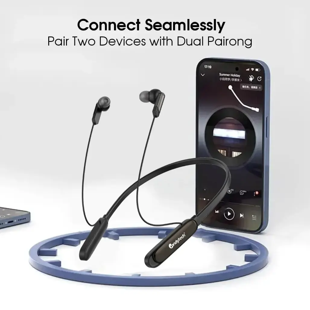 Buy Candytech NASA Bluetooth Neckband with Mic 13mm Sound Driver