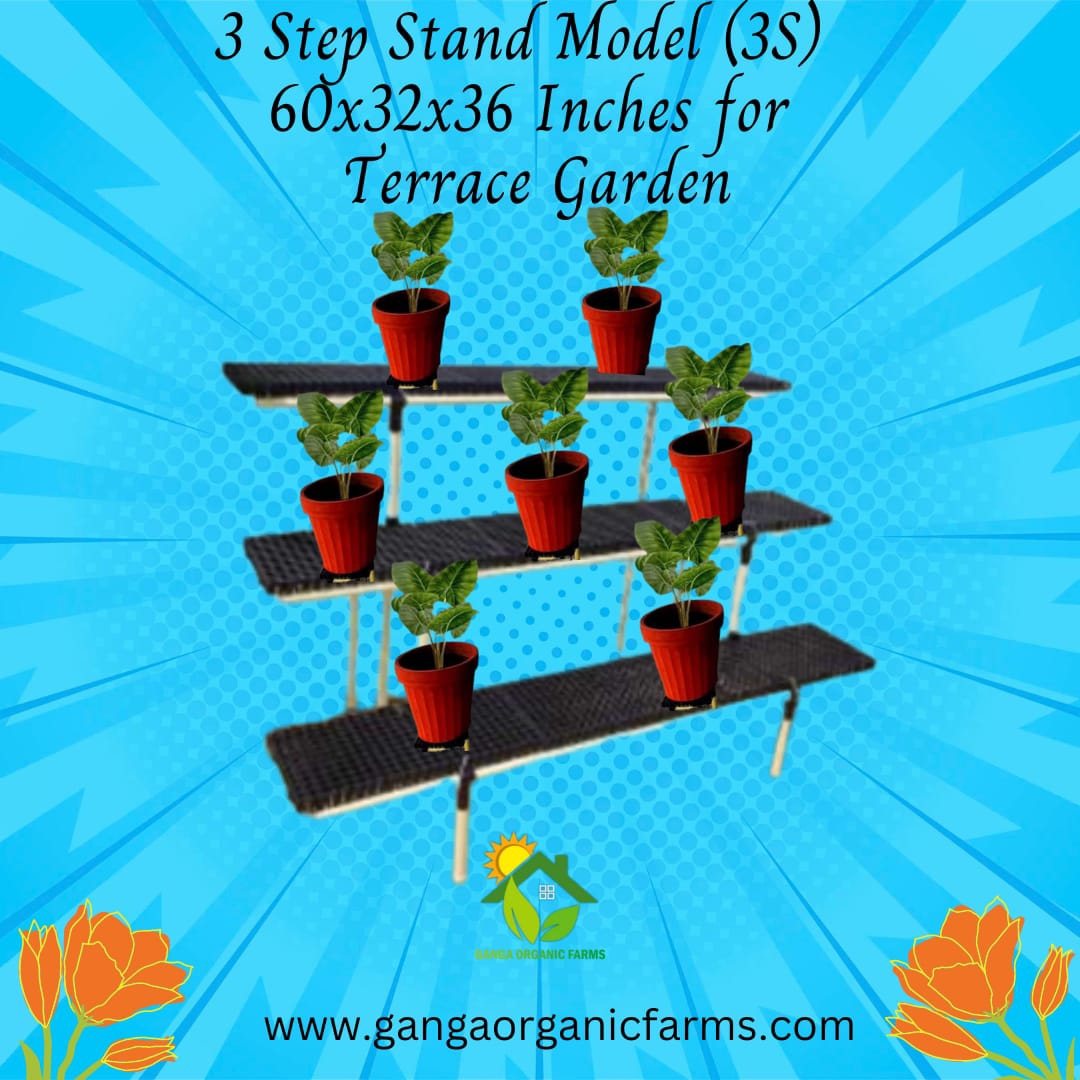 Order ABS PIPE STAND 3 STEP GOLU STAND 15 GROW BAG STAND Online