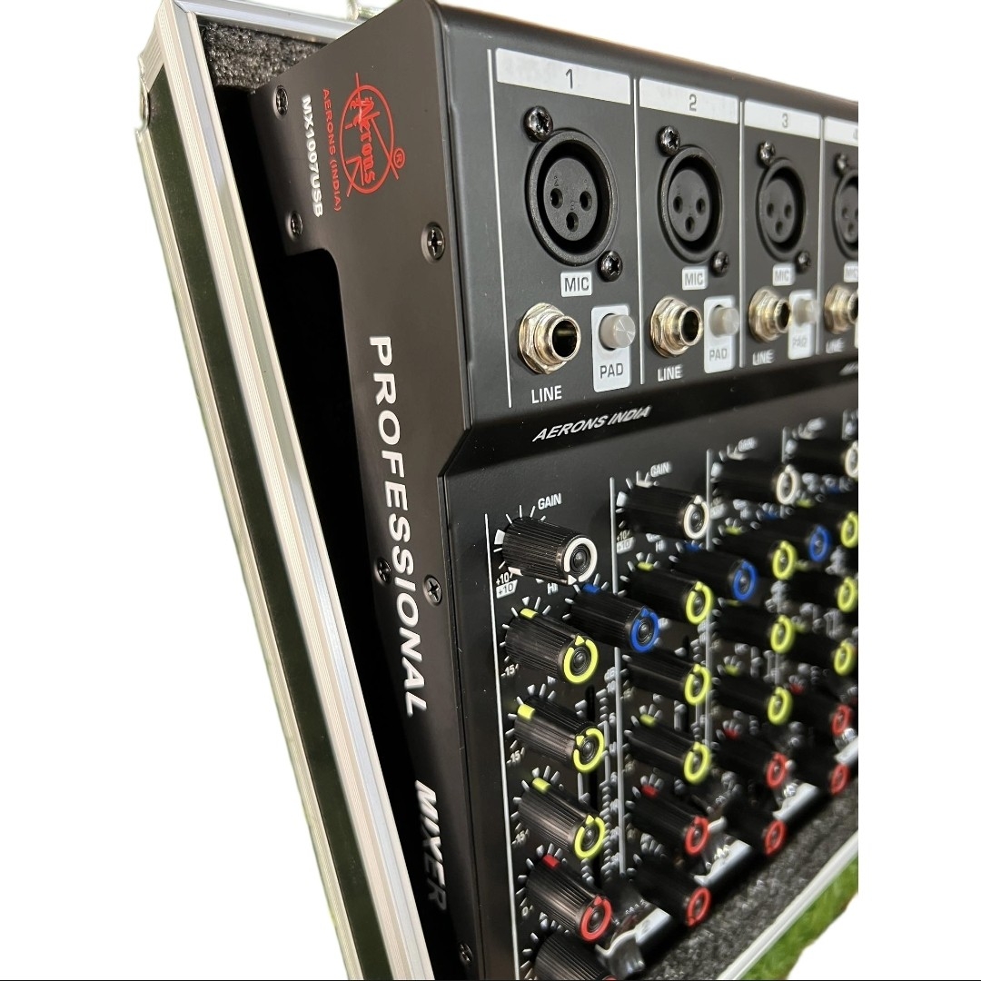 Aerons MX1007USB Mixer – 4 Mic + 2 Stereo USB Mixer