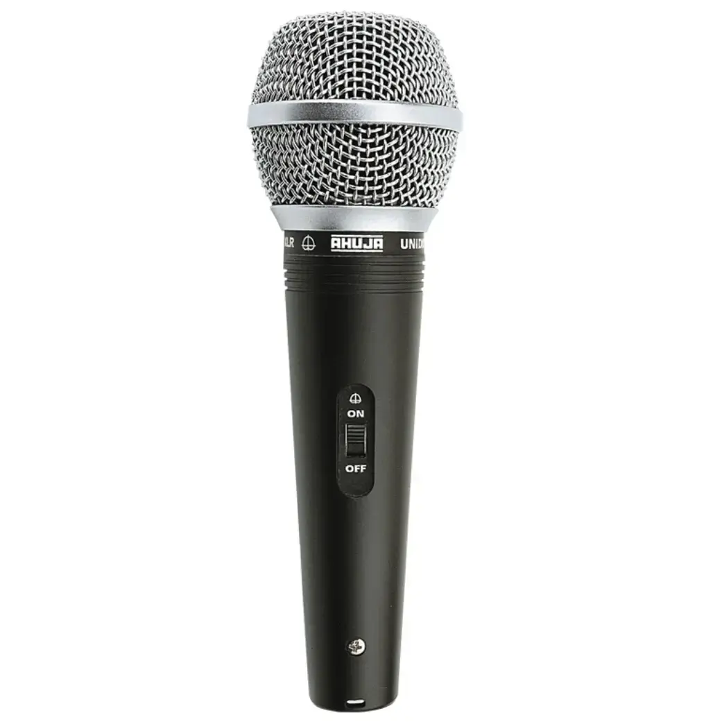 Ahuja AUD-98XLR Unidirectional Dynamic Microphone -Corded Mic - 1