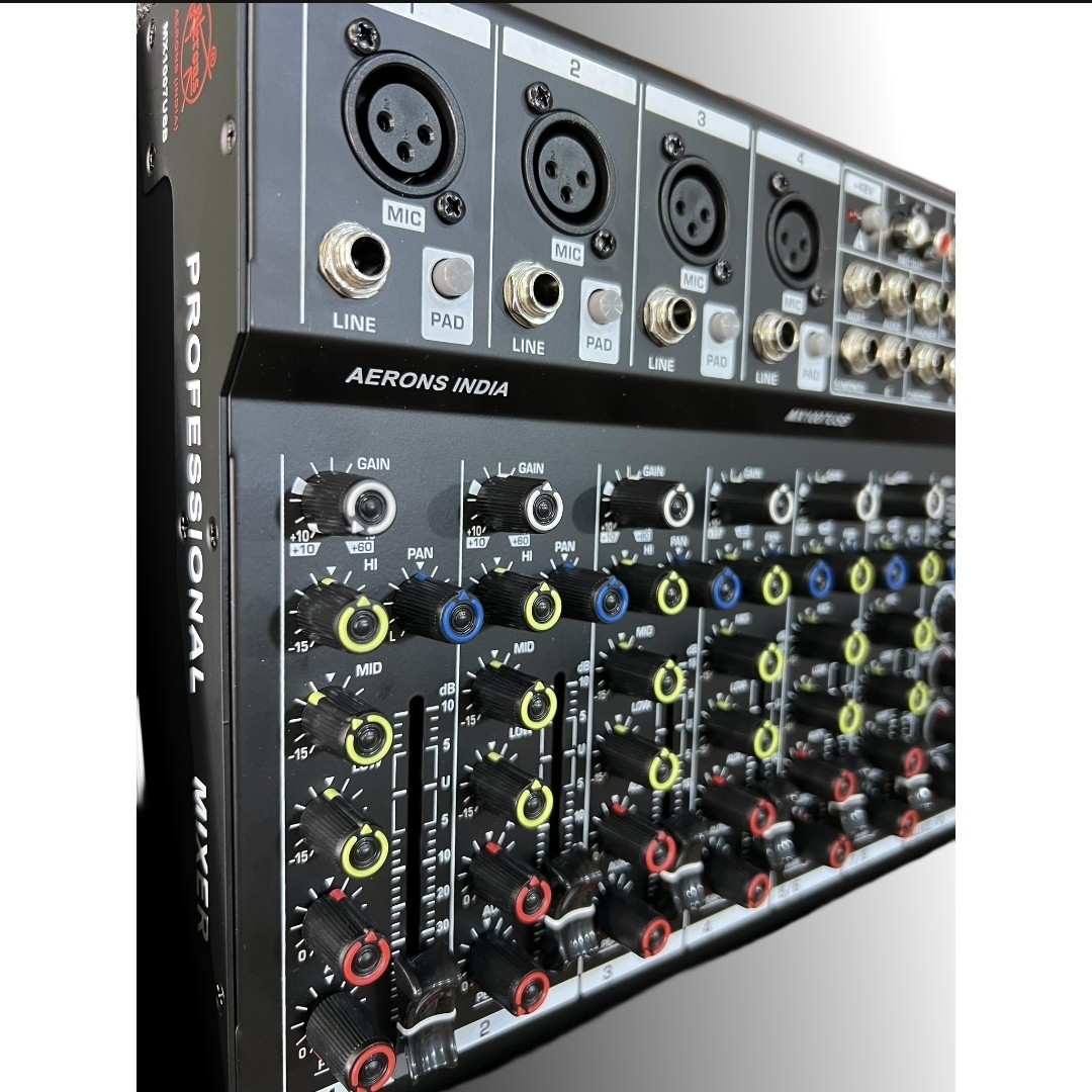 Aerons MX1007USB Mixer – 4 Mic + 2 Stereo USB Mixer