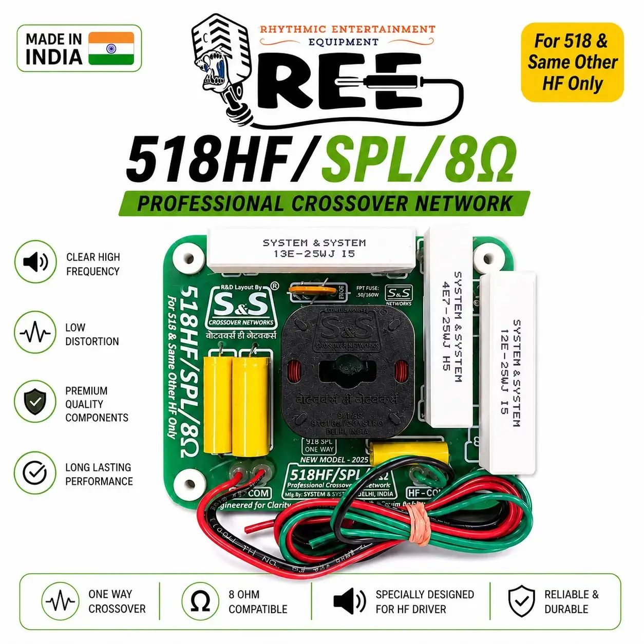 S&S 518W Hf Network, For Dj & live sound