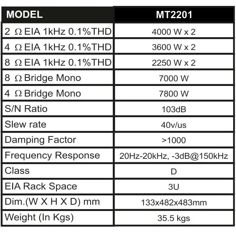 MT-2201| NX AUDIO AMPLIFIER.
