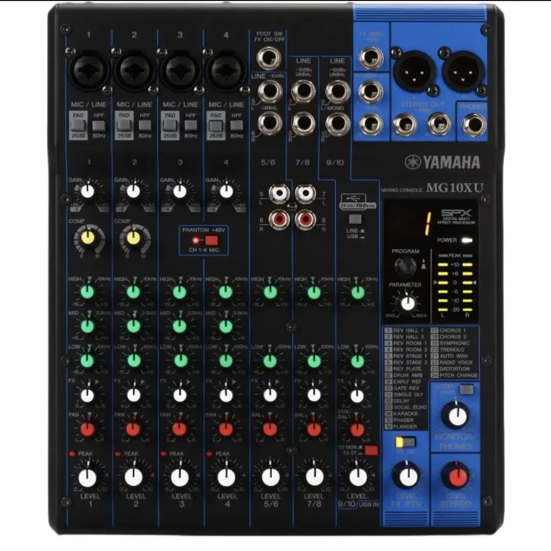 Yamaha MG10XU 10-Channel Mixing Console with USB Audio