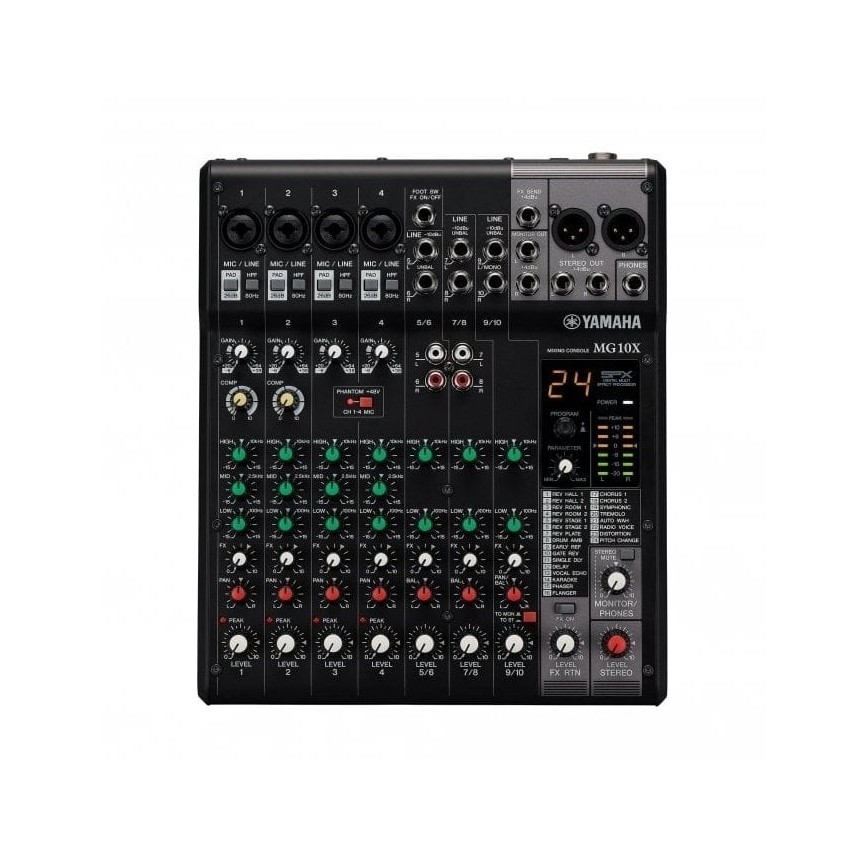 Yamaha MG10X 10-Channel Analog Mixer with Effects
