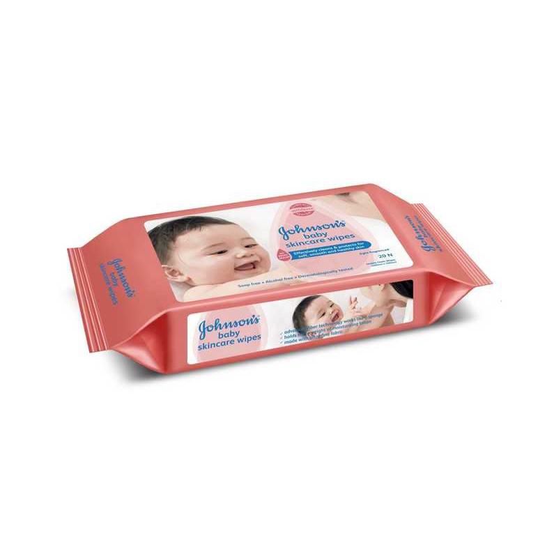 Buy Johnsons Baby Skin Care Wipes 20N online at best price