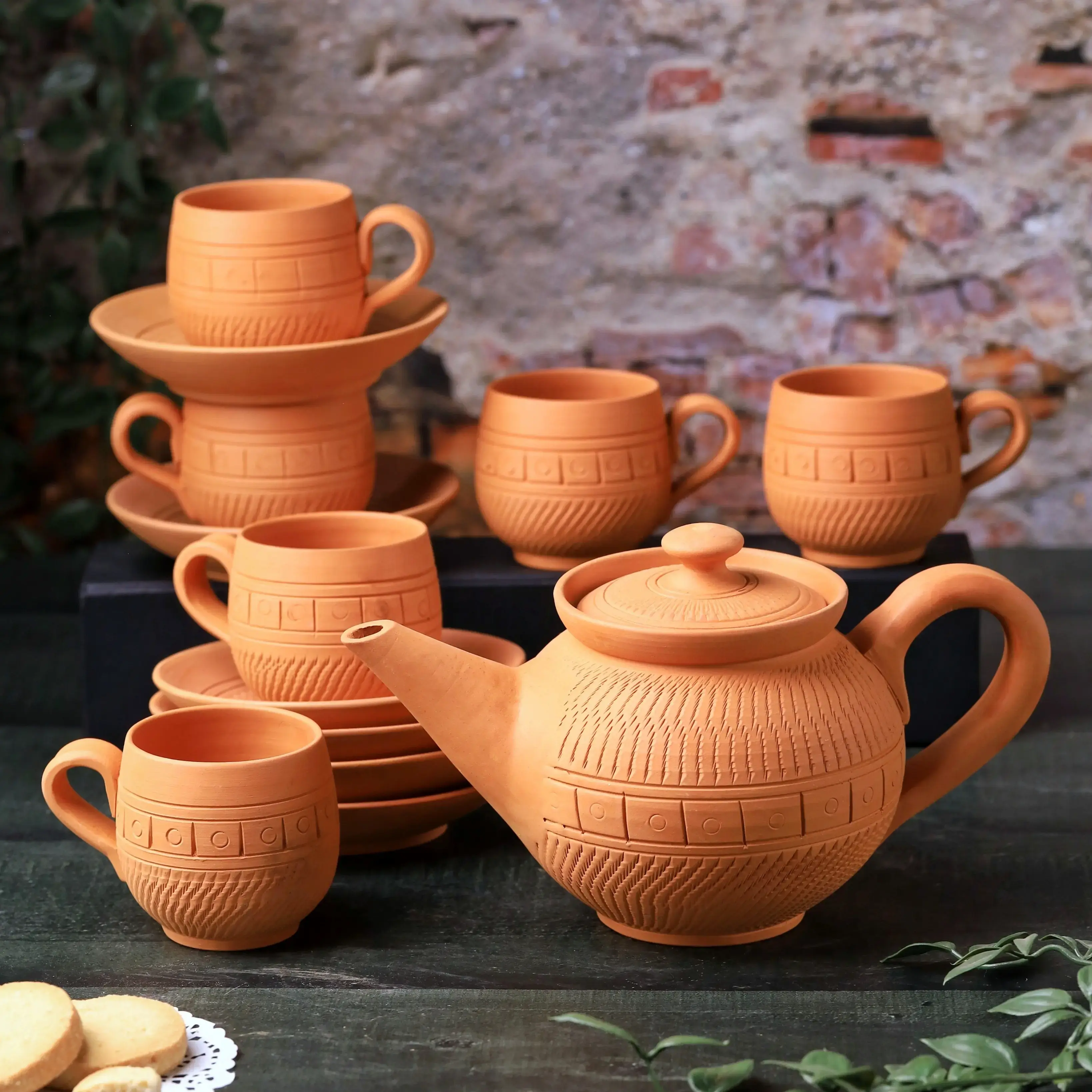 Maharaja Tea Kettle Set 15 Pcs Premium Handcrafted