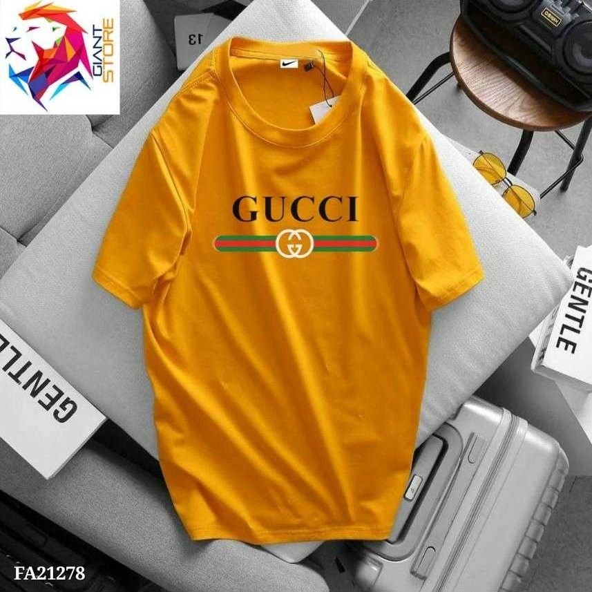 Buy gucci yellow t shirt Shop Black Friday
