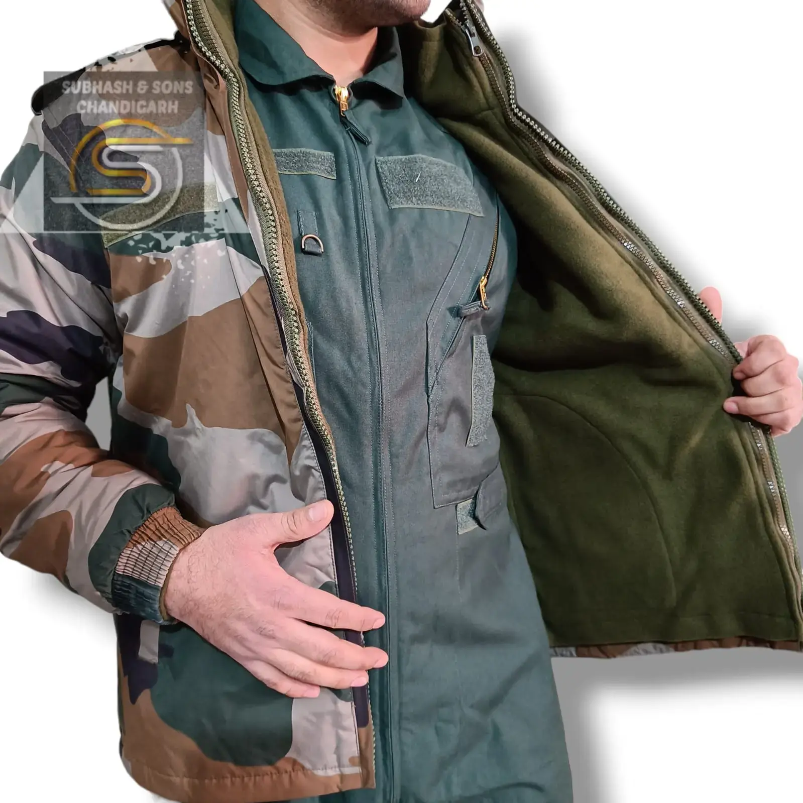 Buy Indian Army Double Layered Combat Jacket online at best price 