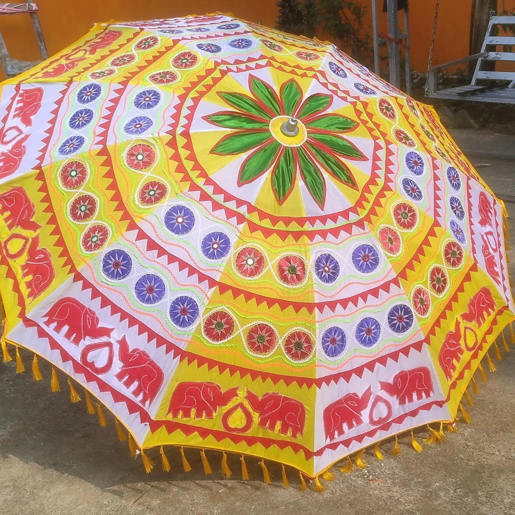 Buy Garden Umbrella Beach Umbrella Handicraft online at best price - Main Image