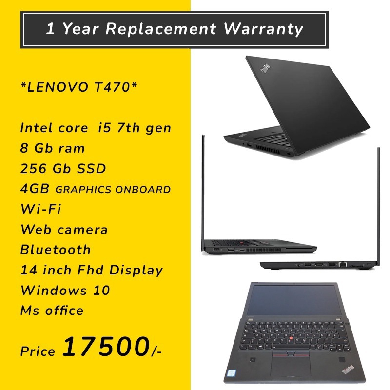 Buy Lenovo i5 8th Gen T470 Refurbished online at best price