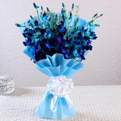 Mesmerising Blue Orchids Bouquet

