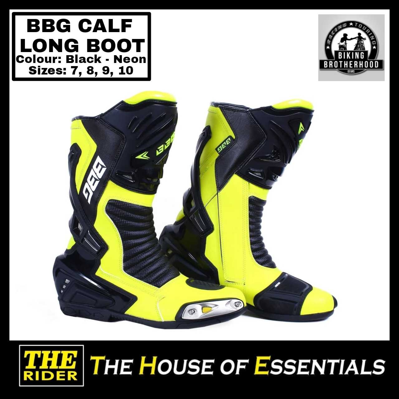 Buy BBG Calf Racing Long Boot Neon online at best price THE RIDER