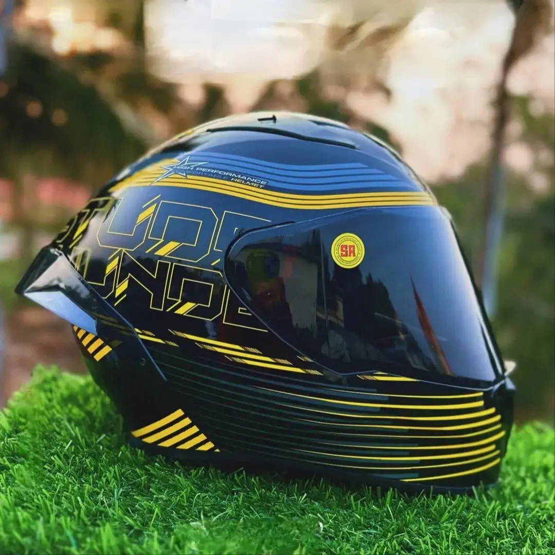 Buy Studds helmet helios Drifter thunder draken flash yellow d11