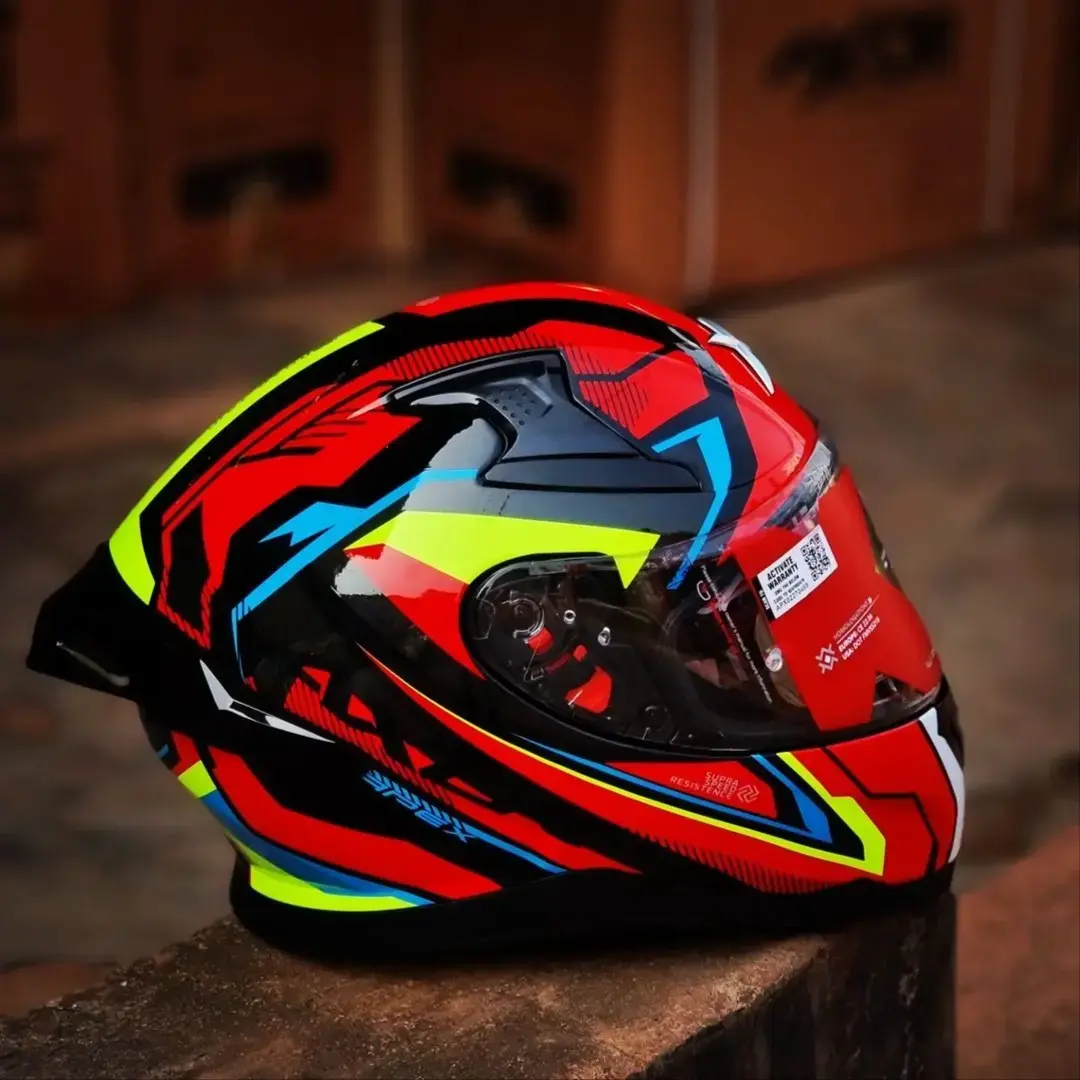 AXOR APEX ROADTRIP HELMET BLACK RED SMALL