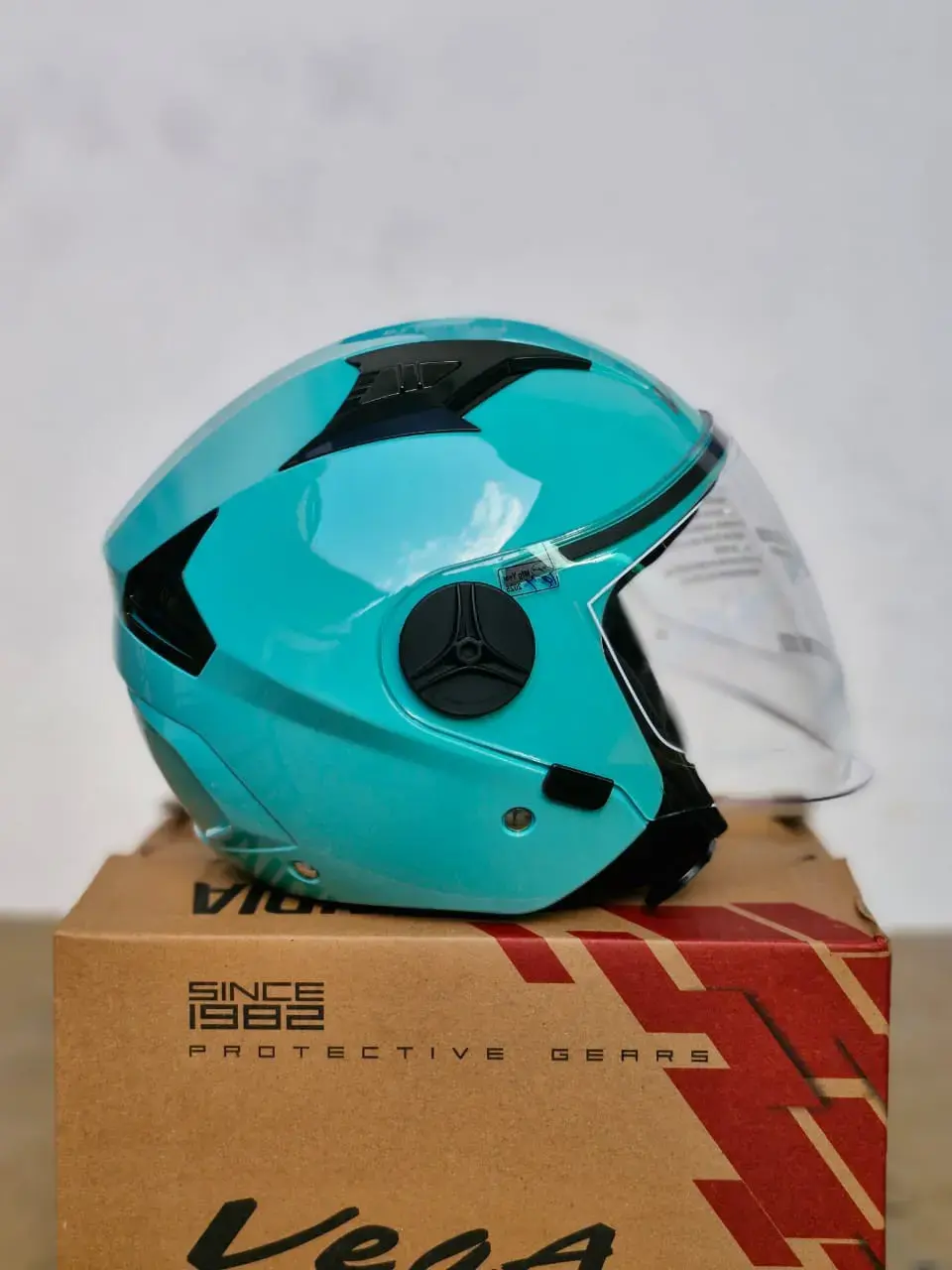 Buy Vega open face helmet clark verve aster blaze green online at