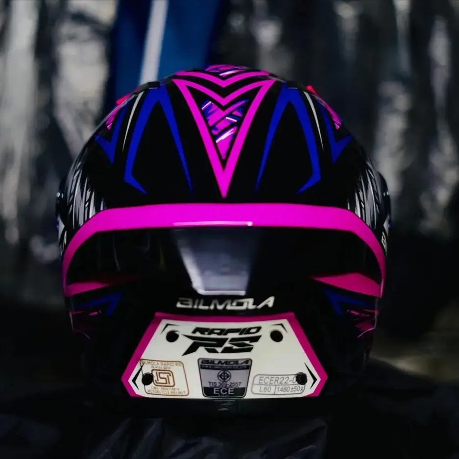 Buy Bilmola pink white helmet online at best price THE HELMET BIN