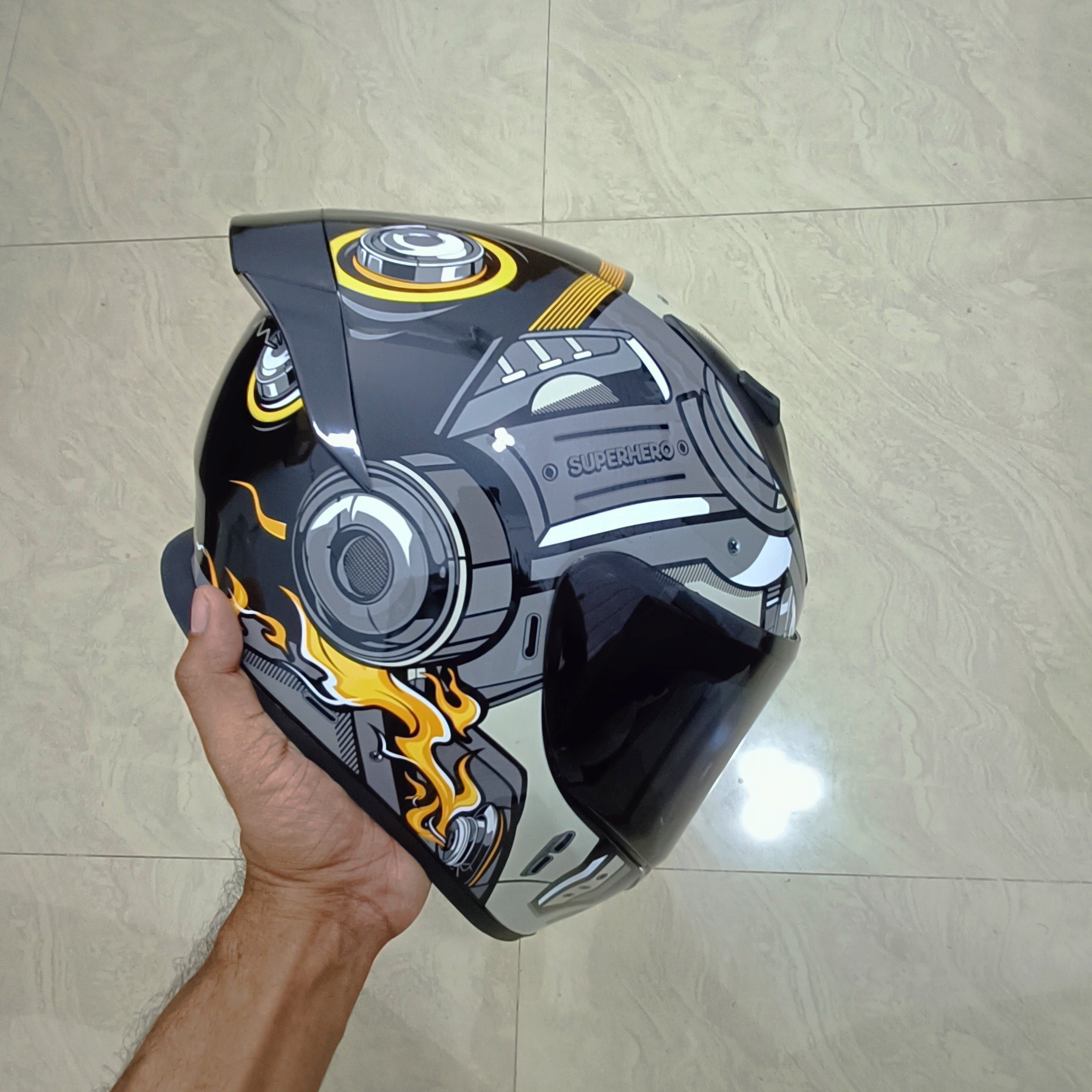 Buy Vega Helmet Golden Bolt Crown Octopus Speedx Martial Army