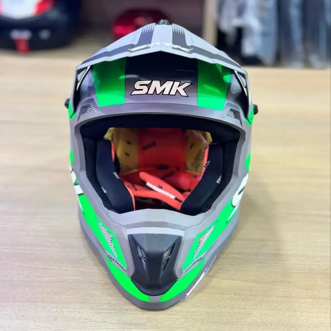 Buy Smk off road allterra x throttle slope fulmine green motocross