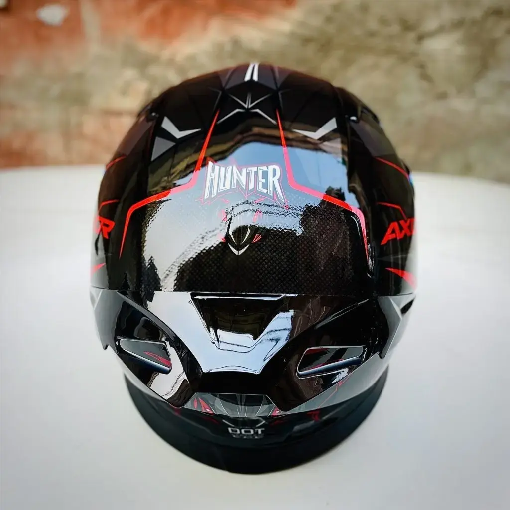 Buy AXOR APEX HUNTER BLACK RED HELMET online at best price THE