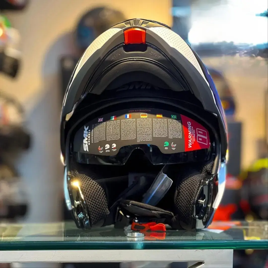 Smk flip up modular gullwing supertour navigator tourleader white helmet  Small