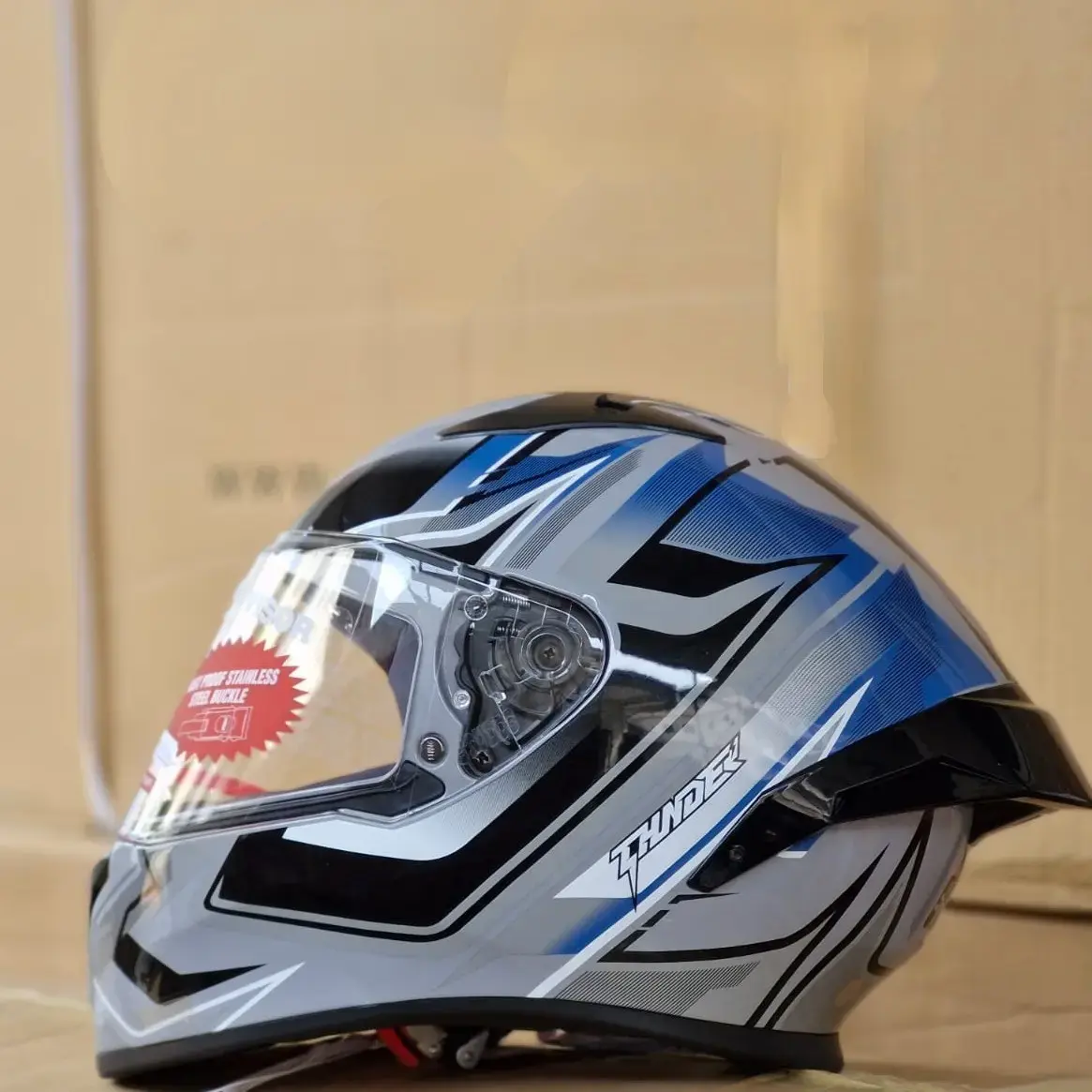 Buy Studds helmet grey helios Drifter thunder flash lightvolt