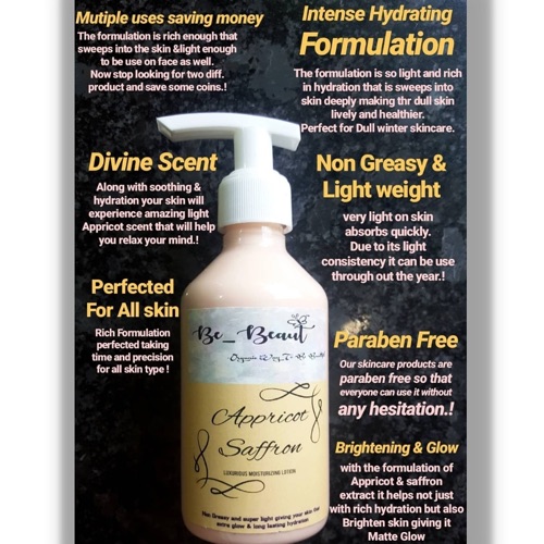 Appricot saffron Moisturising lotion(200ml)