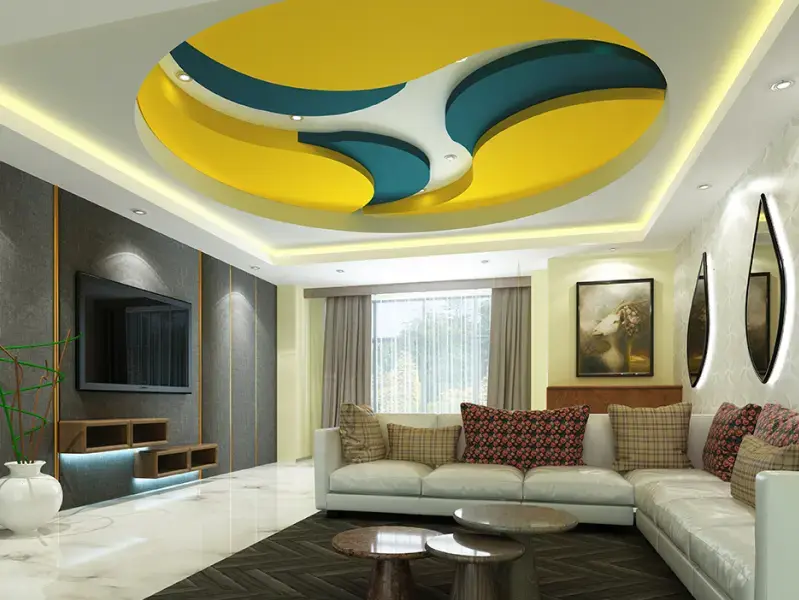 Bedroom design in False ceiling