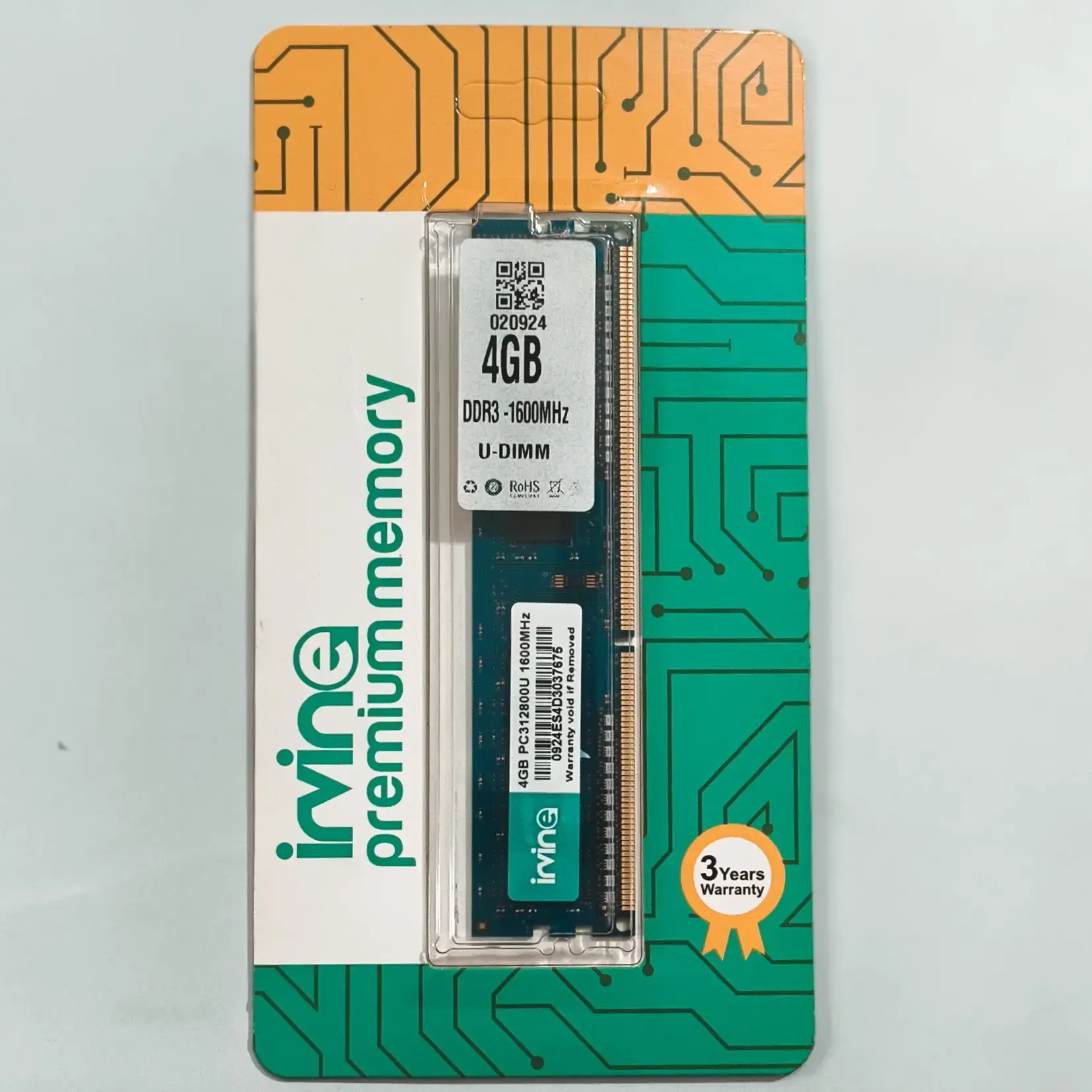 Buy Irvine 4GB DDR3 Desktop RAM online at best price IT HUB