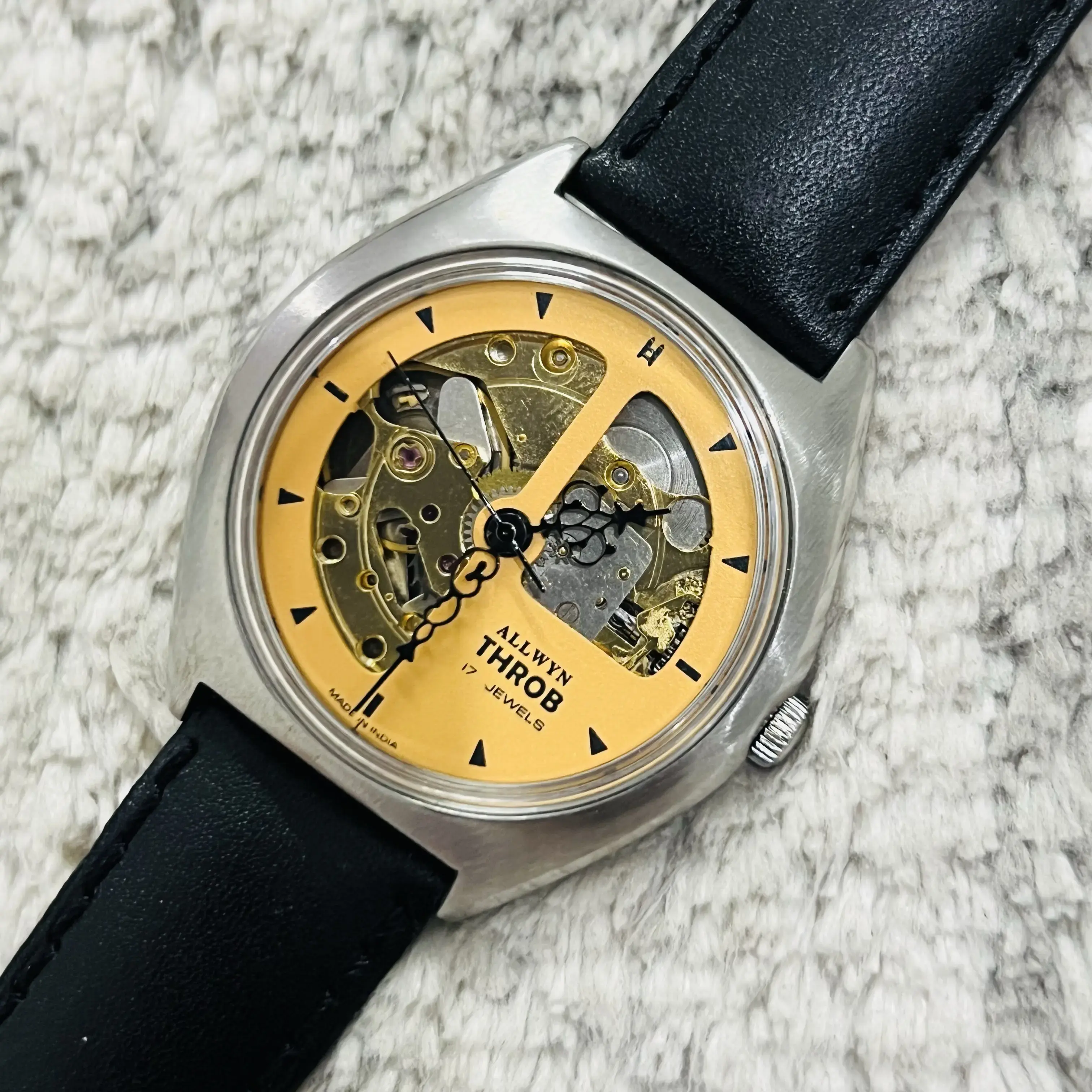 Automatic 21 Jewels Allwyn Wrist Watch Buy Vintage Allwyn Throb