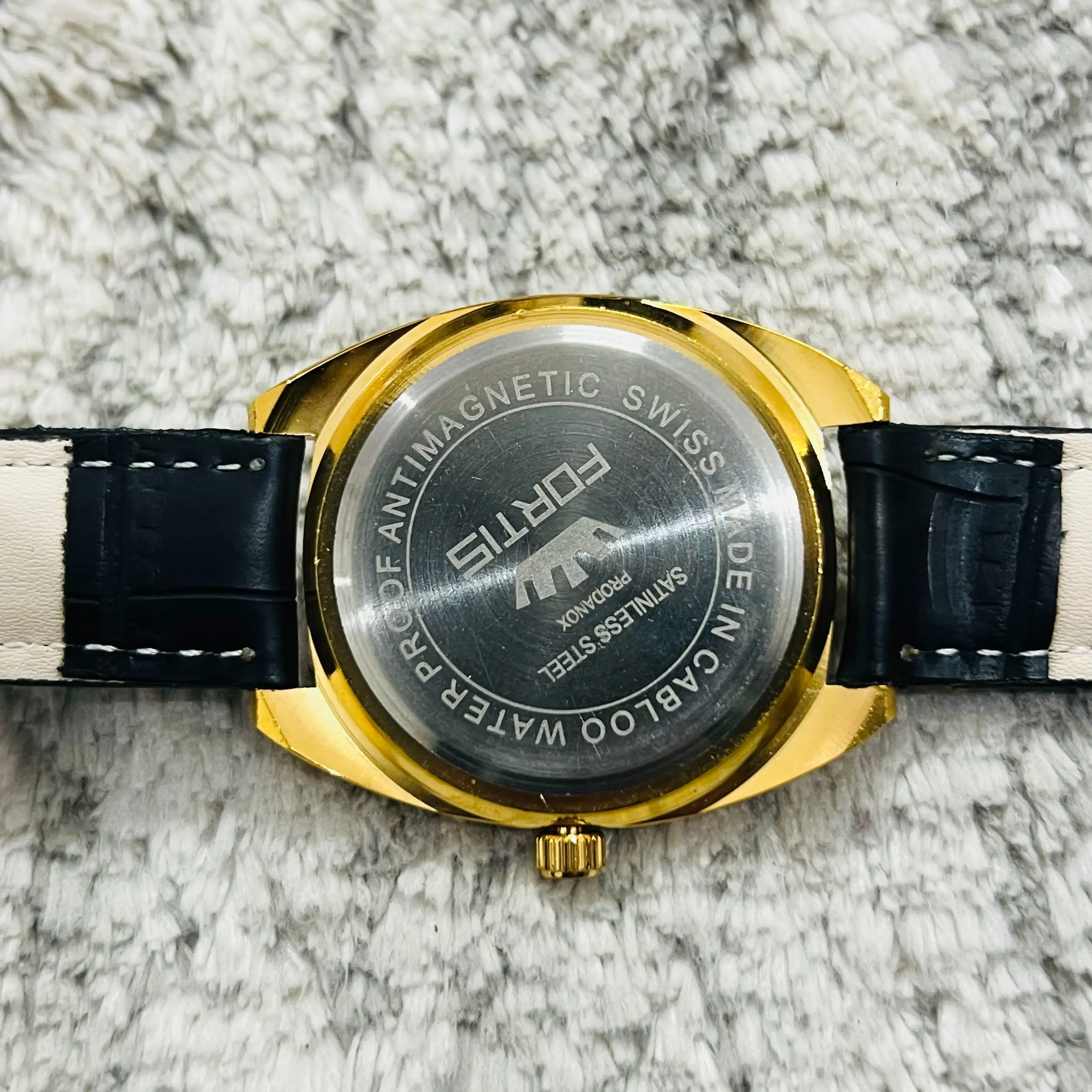 Buy Vintage Beautiful MOD Fortis Hand Winding 17Jewels Blue Dial