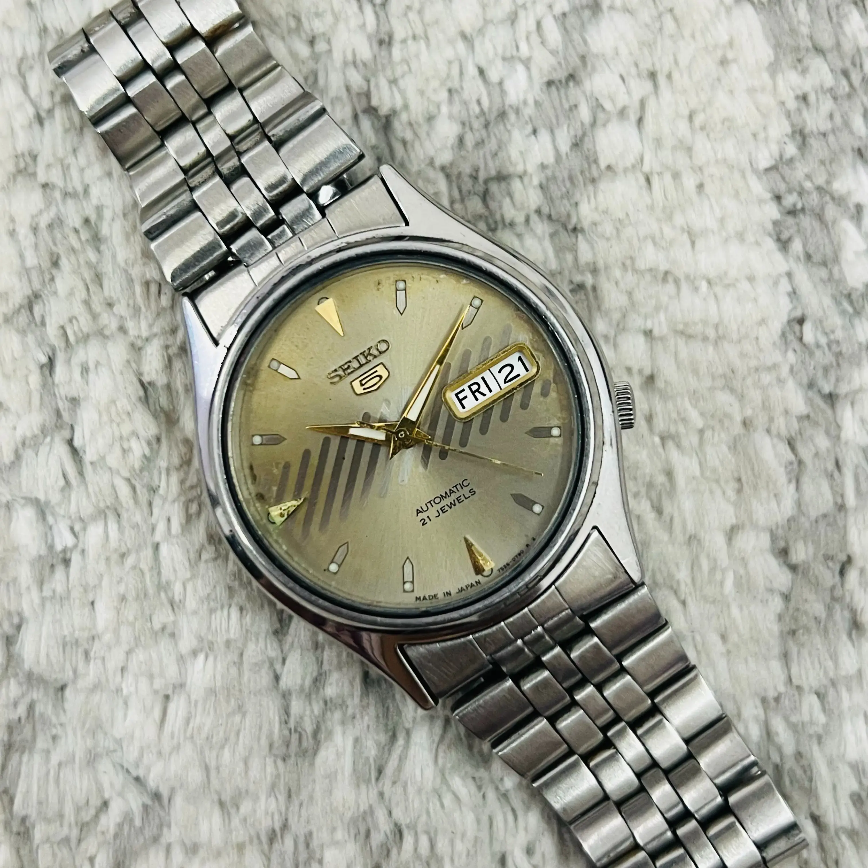 Buy Vintage Rare Seiko Automatic Grey Dial Movement - Main Image