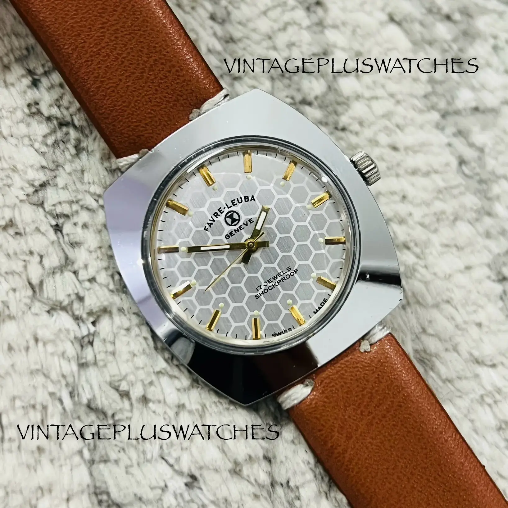Buy Vintage Favre Leuba Geneve Mechanical Handwinding Grey