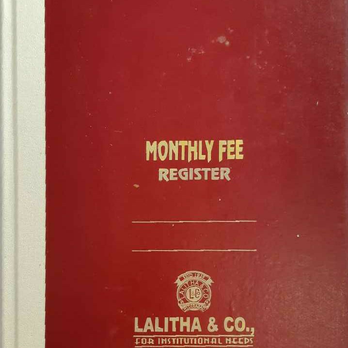 Buy Monthly Fee Collection Register 100pgs online at best price ...