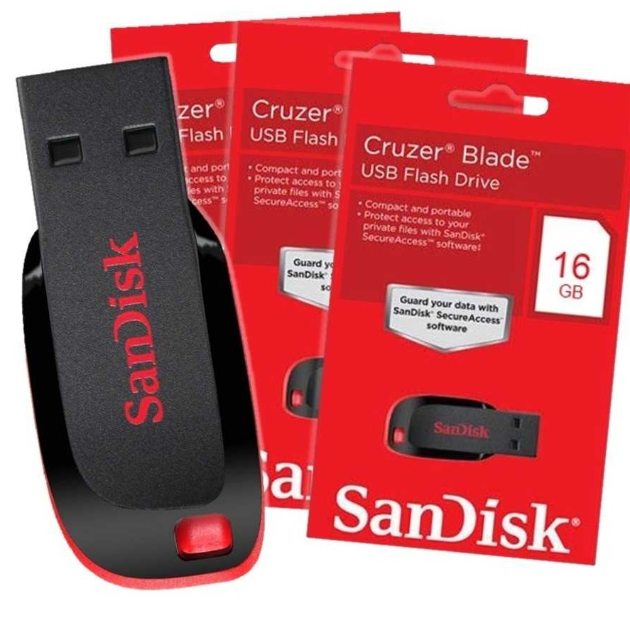 Buy SanDisk Cruzer Blade USB 16 GB Pen Drive (Red and Black